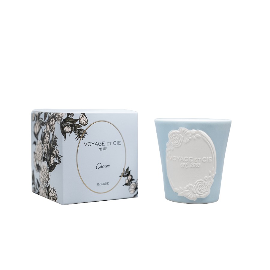 Cameo Voyage et Cie | Blue Cameo Candle — Voyage Et Cie