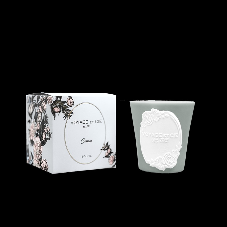 Cameo Voyage et Cie | Grey Cameo Candle — Voyage Et Cie