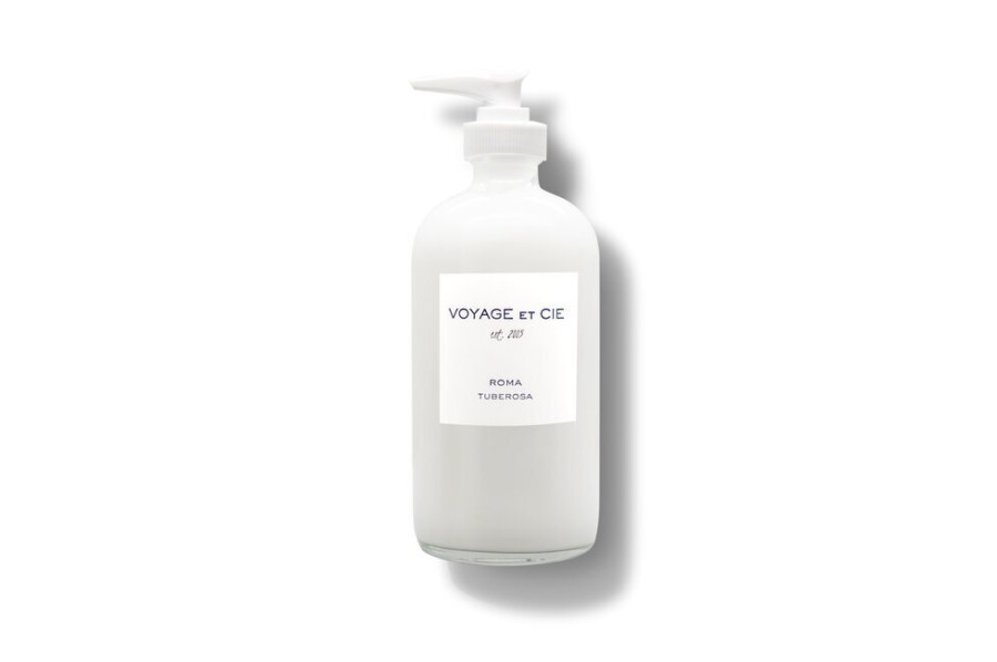 Body Voyage et Cie | Vitamin E + Elder Flower Hydrating Lotion (Clear Glass) — Voyage Et Cie